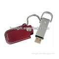 leather pen drive key chain/usb leather/leather usb drive